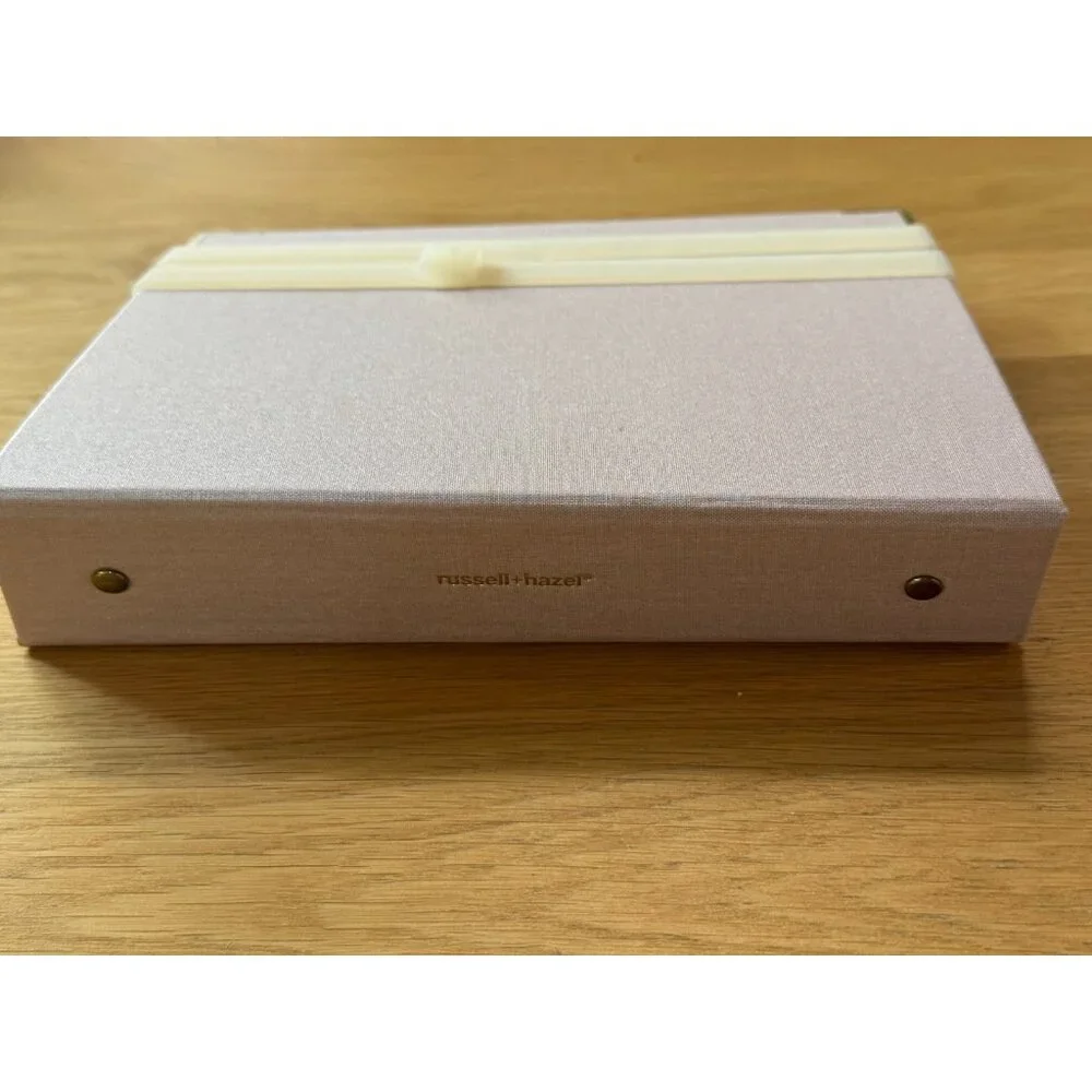 Russell + Hazel Bookcloth Mini 3 Ring Binder + Inserts, Peony